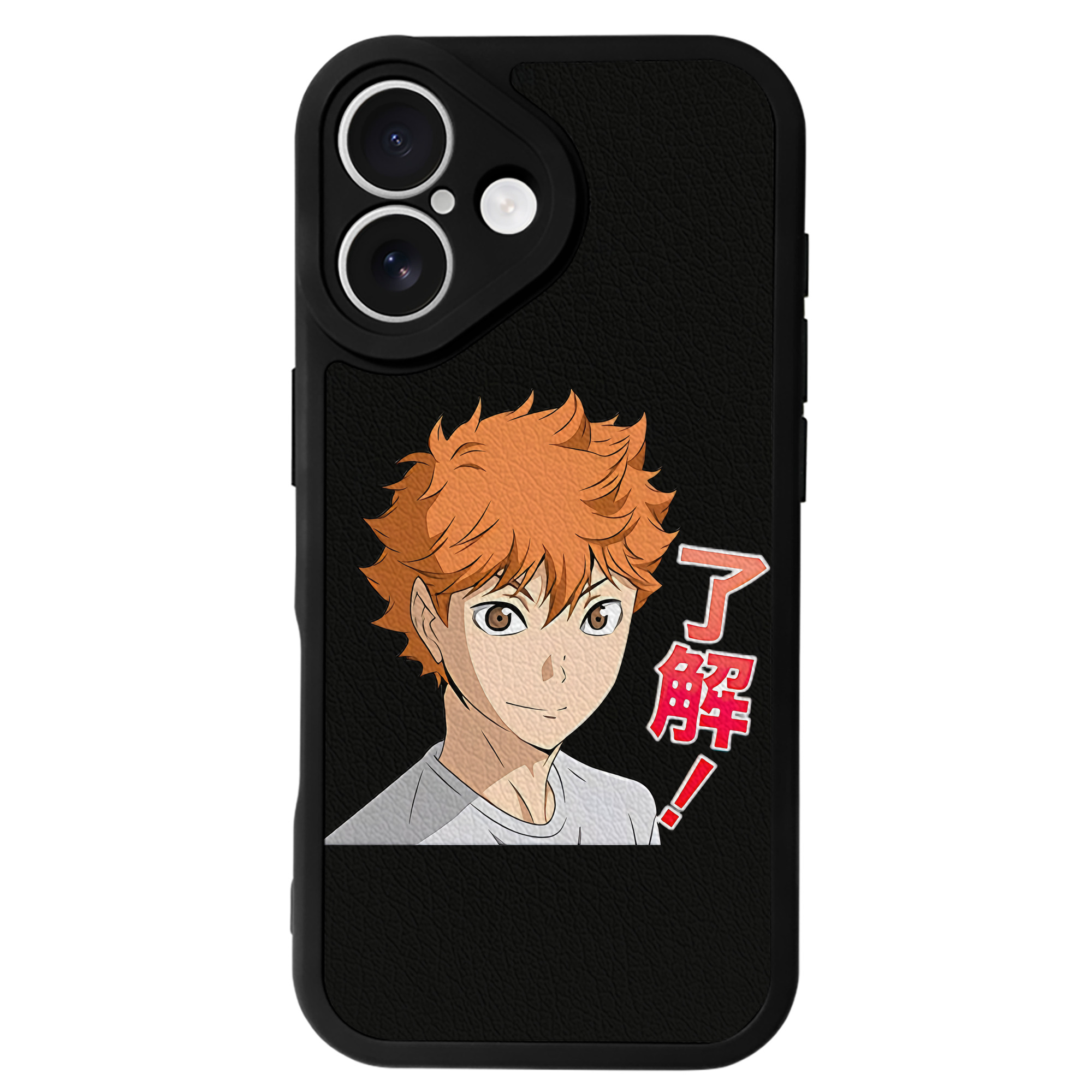 （画像用） ハイキュー!! Haikyu!! 【iPhone 16シリーズ対応】シリコンスマホケース（レザー調） 材質：シリコン